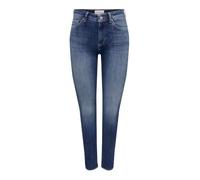 ONLY Damen Skinny Jeans Offener Saum | Skinny Fit, Knöchellang, Bei max. 40 grad im schongang waschen