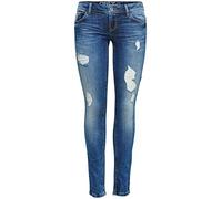 ONLY Damen Slim Jeanshose onlCORAL SL SK Dest. CRE8438 NOOS, Gr. W28/L34 (Herstellergröße: 28), Blau (Dark Blue Denim)