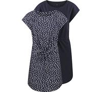 ONLY Damen Sommer Mini Kleid onlMAY S/S Dress 2er Pack Grösse XS S M L XL XXL Gestreift Schwarz 100% Baumwolle, Größe:M, Farbe:Night Sky