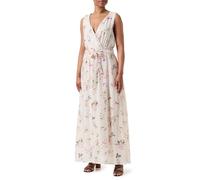 ONLY Damen Sommerkleid Onllucca S/L Long Dress Cs Ptm, Pumice Stone/AOP:OCC. Romantic Garden, L
