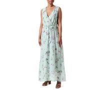 ONLY Damen Onllucca S/L Long Dress Cs Ptm Sommerkleid, Subtle Green/AOP:OCC. Romantic Garden, XL EU
