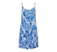 ONLY Damen Sommerkleid Onlmaj Life S/L AOP Short Dress WVN Noos, Weiß, XXS