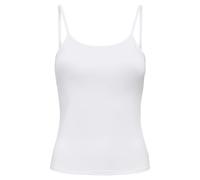 ONLY Damen Spaghetti-Top - ONLEA NEW SINGLET JRS, Unterhemd, Stretch L Weiß