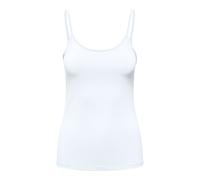 ONLY Damen Spaghetti-Top - ONLEA NEW SINGLET JRS, Unterhemd, Stretch Weiß M