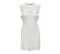 ONLY Damen Spitzenkleid Onlnew Karo Life Sl Lace Dress WVN, Cloud Dancer,L