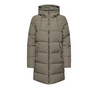ONLY Damen Steppmantel ONLDolly Winterparka mit Kapuze 15205369 Stone Gray L