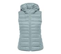 ONLY Damen Steppweste Onlnew Tahoe Damenweste mit Kapuze 15205760, Gray Mist,XS