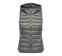 ONLY Damen Steppweste Onlnew Tahoe Damenweste mit Kapuze 15205760, Kambaba,S
