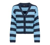 ONLY Damen Strickjacke Onlkatia Ls Stripe V-Neck Cardi Cc KNT, Dress Blues/Stripes:Melange/Clear Sky, M