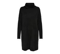 ONLY Damen Strickkleid Loose Fit Longsleeve Knit Kleid mit Langen Ärmeln ONLJANA Rollkragen Dress Pullover, Farben:Schwarz, Größe:XS