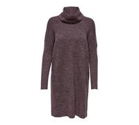 ONLY Damen Strickkleid Loose Fit Longsleeve Knit Kleid mit Langen Ärmeln ONLJANA Rollkragen Dress Pullover, Farben:Bordeaux, Größe:S