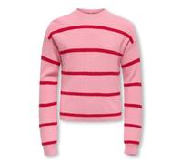 ONLY Damen Strickpullover | Locker geschnitten fit, Langarm, Kurz, Casual, Bei max. 30 grad im schongang waschen
