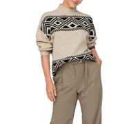 ONLY ONLVICTORIA L/S PULLOVER KNT NOOS Damen / PUMICE STONE PATTERN:BLACK JACQUARD /