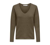 ONLY Damen Strickpullover V-Ausschnitt Sweater Onlrica Life L/S V-Neck Pullo KNT Noos 15224360 ,Beech ,XS