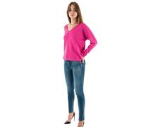 ONLY Damen Strickpullover V-Ausschnitt Sweater Onlrica Life L/S V-Neck Pullo KNT Noos 15224360,Raspberry Rose/Detail:Melange,M