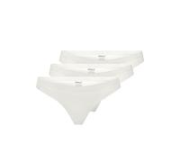 ONLY Damen String Slips Nahtlos | 3-er Pack Low Rise Taillen Tangas | Unterwäsche Höschen ONLTRACY, Farben:Weiß, Größe:XS