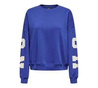 Sweatshirt ONLY "ONLSWEAT L/S BACK/SLEEVE PRINT SWT NOOS", Damen, Gr. XS (34), surf the web detail:birch houston print, Sweatware, Obermaterial: 60% Baumwolle, 40% Polyester, bedruckt, loose fit norma