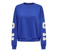 Only Damen Sweatshirt ONLSweat Life 15356793 – Rücken- und Ärmelprint, Loose Fit – Surf The Web L