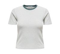 ONLY Damen T-Shirt - ONLLUPE STRIPE TEE, Kurzarm, Rundhals, Slim Fit, Streifen XS Mehrfarbig