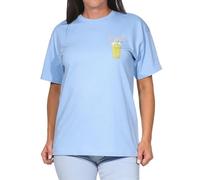 ONLY Damen T-Shirt Statement Damenshirt Kurzarm mit Matcha Iced Latte Rückenprint ONLRita Printed