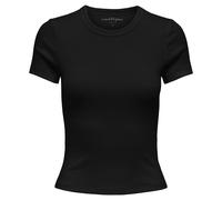 ONLY Damen T-Shirts, 2er Pack - ONLVAL O-NECK TOP, Rundhals, Kurzarm, einfarbig S Mehrfarbig