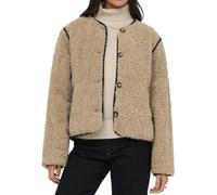 ONLY Damen Teddy Jacke Sherpa Teddyfell Plüschjacke ONLInes