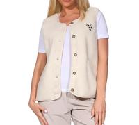 ONLY Damen Teddy Weste Sherpa Plüschweste mit Leo-Herzpatch ONLBaby Life 15335416 Birch Leo Heart Batch S