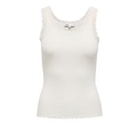 ONLY Damen Top 3er Pack - ONLSARA SHARAI LIFEW TANK TOP, Spitze, gerippt, Rundhals, Baumwolle Weiß / M M Weiß