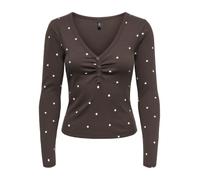 ONLY - ONLFENJA L/S V-NECK TOP JRS NOOS Coffee Bean - Gr. - L