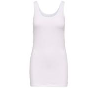 ONLY Damen Top Onllive Love New Long Tank NOOS 15132021, Einfarbig, Gr. 38 (Herstellergröße: M), Weiß (White)