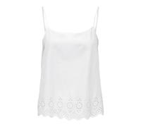 ONLY Damen Top ONLLOU Life EMB Singlet PTM (DE/NL/SE/PL, Alphanumerisch, XS, Regular, Regular, Bright White)