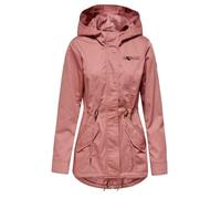 ONLY Damen Übergangsjacke ONLLorca Canvas Parka 15319876 leichte Jacke mit Kapuze Old Rose S