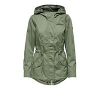 ONLY Damen Übergangsjacke ONLLorca Canvas Parka leichte Jacke mit Kapuze