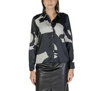 Only Damen V-Ausschnitt Hemd Schwarz für Herbst/Winter - Größe: XS