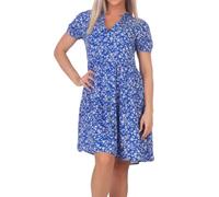 ONLY Damen Viskose Kleid Onlnova Life Thea Gemustert 15222215 Dazzling Blue 473 Lovely Floral S