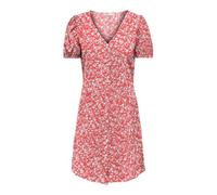 ONLY Damen Viskose Sommer-Kleid Onlnova Life Vis Lucy mit Blumenmuster 15249783 Rose of Sharon 473 Lovely Floral S