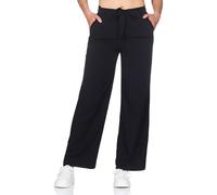 ONLY Damen Viskose Stoffhose Lange Sommerhose Wide Leg Einfarbig Onlnova Life Palazzo Pant 15264446 Black S