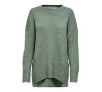 ONLY Damen Warmer Strick Pullover | Langarm Rundhals Knitted Sweater | Lockerer Stretch Jumper ONLNANJING, Farben:Grün, Größe:XS