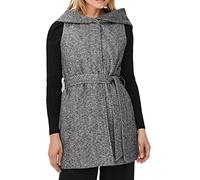 ONLY Damen Weste ONLSedona Light mit XL-Kapuze 15232997 medium grey melange S