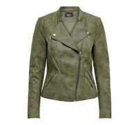 ONLY Damen Wildleder-Optik Biker-Jacke OnlSherry Übergangs-Jacke, Kalamata,36