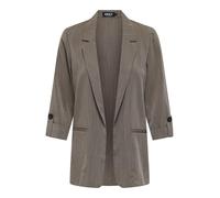 Only Regular Fit Blazer aus Viskose-Mix Modell 'MARSA' in Taupe Melange, Größe S