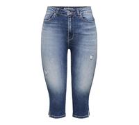 ONLY Female Caprihose ONLWAUW Mittlere Taille Normal geschnitten Caprihose