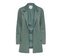 Langmantel ONLY "ONLBAKER-NEVARA LIFE L/S COATIGAN CC PNT", Damen, Gr. S, grün (balsam grün), Web, Obermaterial: 97% Polyester, 3% Elasthan, unifarben, regular fit, Mäntel (32537352-S) balsam grün
