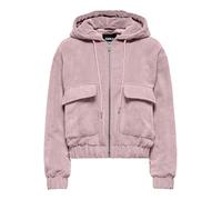 Cordjacke ONLY "ONLSUVA CORDUROY PAD SHORT JACKET CC OTW", Damen, Gr. XS, burnished lila, Cord, Obermaterial: 92% Polyester, 8% Nylon, unifarben, regular fit, Jacken (27072746-XS) burnished lila