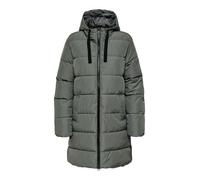 Steppmantel ONLY "ONLCLAIR PUFFER HOOD COAT OTW CC", Damen, Gr. M, grau (castor gray), Steppware, Obermaterial: 100% Polyester, unifarben, loose fit, Mäntel (90996069-M) castor gray