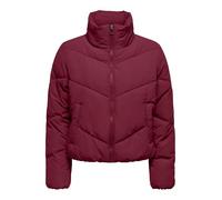 Only Regular Fit Steppjacke mit Stehkragen Modell 'MAGGI LIFE' in Bordeaux, Größe L