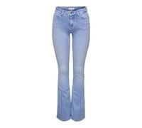 Bootcut-Jeans ONLY "ONLBLUSH MID FLARED DNM TAI198 NOOS", Damen, Gr. XL (42), Länge 32, blau (special bright blau denim), Denim/Jeans, Obermaterial: 92% Baumwolle, 6% Elastomultiester, 2% Elasthan, un