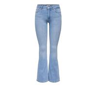 Only Onlblush Life Mid Flared Bootcut Jeans Light Bootcut Jeans Frauen in Gr. M_32 in Blau