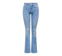 ONLY Female Flared fit Jeans ONLWAUW Mittlere Taille Flared Knöchellang Jeans
