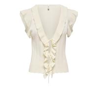 ONLY - ONLNELLY SL V-NECK STRING CARDI KNT NOOS Egret - Gr. - M